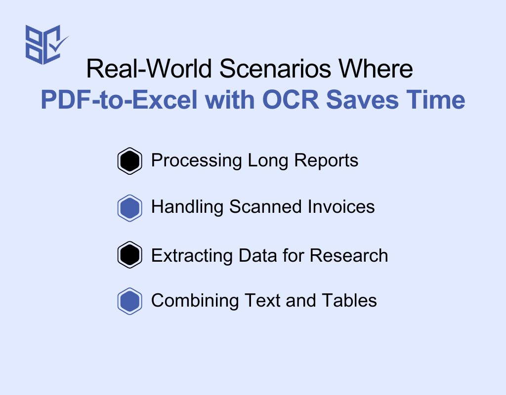 Real-World Scenarios Where PDF-to-Excel with OCR Saves Time